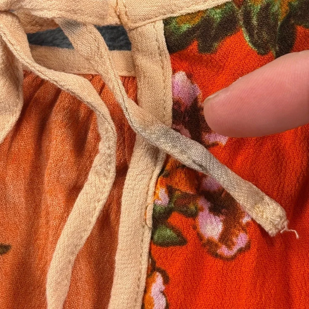 Free People XS Break Free crop tank floral‎ tropical boho